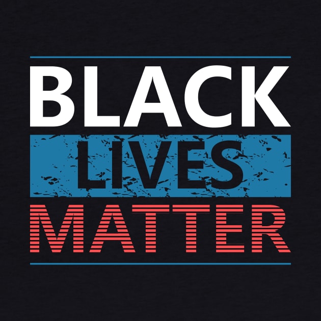 Black Lives Matter USA Flag by Golden Eagle Design Studio